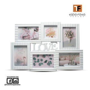 4X6 porta retrato 6 en 1 Love