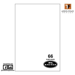 Savage Fondos de Papel Pure White 66