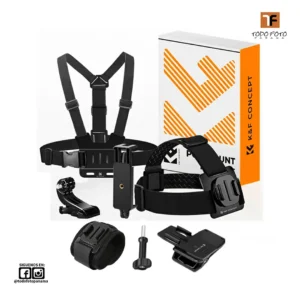Kf.2289 kit de accesorios 4 en 1 K&F Concept para cámaras de acción