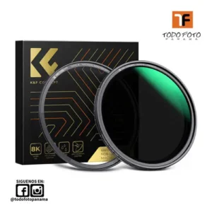 Filtro magn&eacute;tico variable ND8-ND128 Nano-X de K&F Concept (49 mm) - KF01.1973