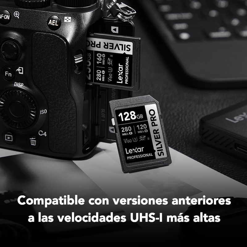 Tarjeta de memoria SD Lexar 128GB Professional V60 - Imagen 4