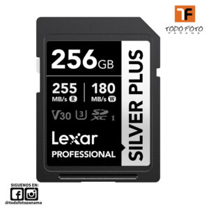 Tarjeta de memoria SD Lexar 256GB Professional SILVER PLUS