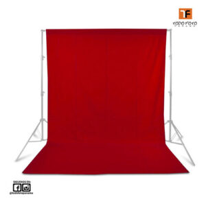 Fondo de tela 3mx6m color rojo r0306