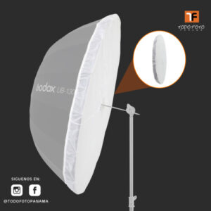 Difusor godox transparente para paraguas parabólico 51.2" dpu-130t