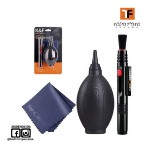 K&F Concept Kit de limpieza de cámara 3 en 1