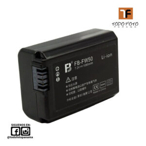 Np fw50 Bateria Recargable para Sony FB-NP-FW50