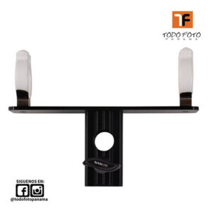 NANLITE Soporte para tubo LED T12 individual con receptor de 5/8 pulg.