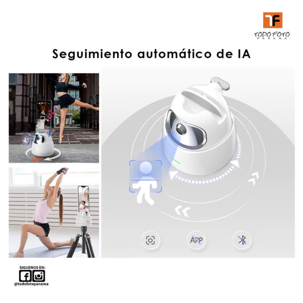 Soporte para teléfono inteligente con seguimiento facial Hohem GO de 2 ejes AI - Imagen 4