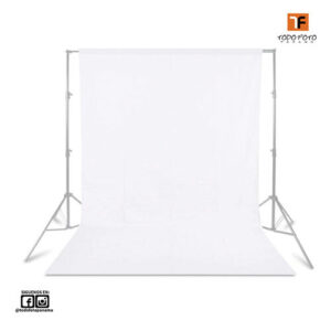 Fondo de tela 3mx6m color blanco w0306