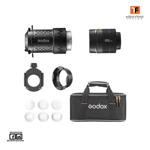 Kit de proyección Godox BP-SE de 85 mm para LED - Imagen 5