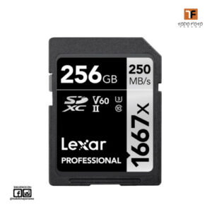 Tarjeta de memoria SD Lexar 256GB Professional 1667x