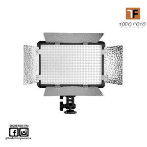 Luz de vídeo led color variable godox lf308bi con sincronización flash