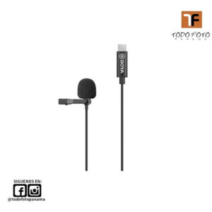 Boya by-m3 micrófono lavalier omnidireccional digital con cable usb tipo c