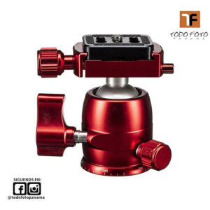 Sirui b-00 mini rótula esférica de aluminio, capacidad 11 lb, rojo b-00r