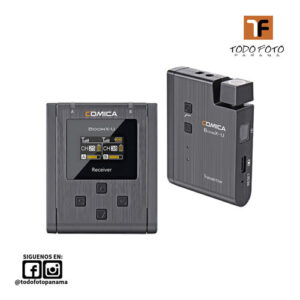Comica audio boomx-u u1 sistema de micrófono inalámbrico compacto para cámaras sin espejo/dslr (568 a 579 mhz) boomx-u-u1