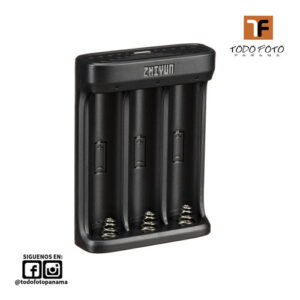 Zhiyun cargador de 3 baterías 18650 dc18650