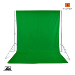 Fondo de tela 3mx6m color verde v0306