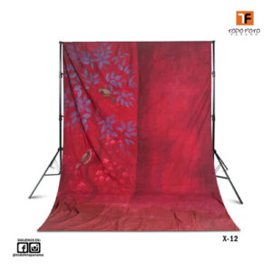Fondo de tela 3x6m diseño flores x-12