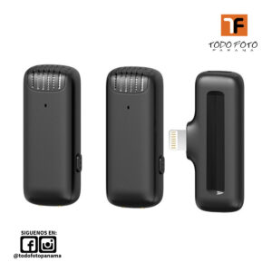 ULANZI J12-L Sistema de micrófono inalámbrico Ulanzi J12 para dos personas con conector de iluminación para dispositivos iOS (2,4 GHz)