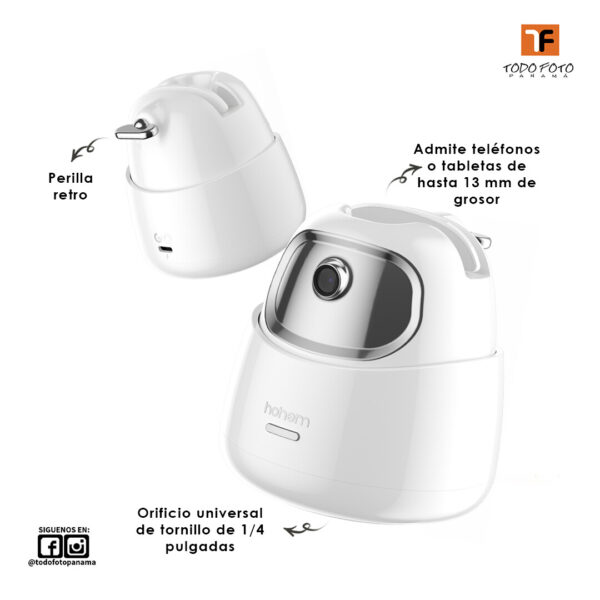 Soporte para teléfono inteligente con seguimiento facial Hohem GO de 2 ejes AI - Imagen 5