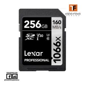 Tarjeta de memoria SD Lexar 256GB Professional 1066x