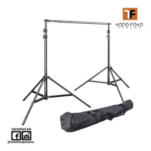 Kit de soporte heavy duty para fondo fotografía con bolsa transporte - bs06 bs06-tf