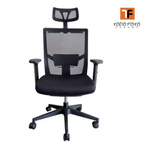Silla ejecutiva de malla negra b-6005