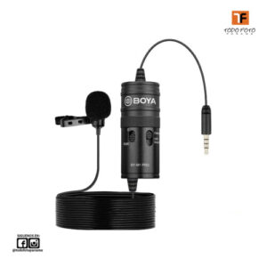 Boya by-m1 pro -micrófono de solapa universal condensador omnidireccional
