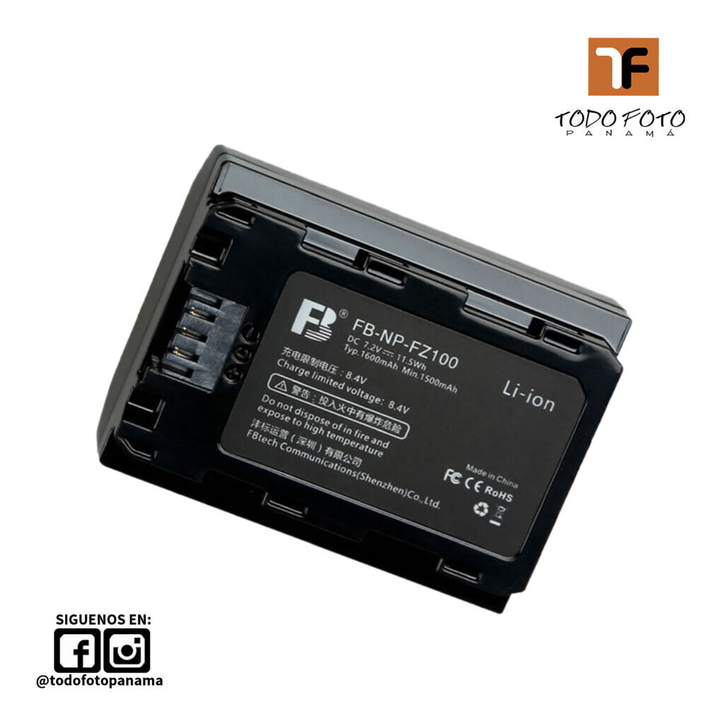 Batería Sony NP-FZ100 Efectivo: - La Fototienda Guatemala